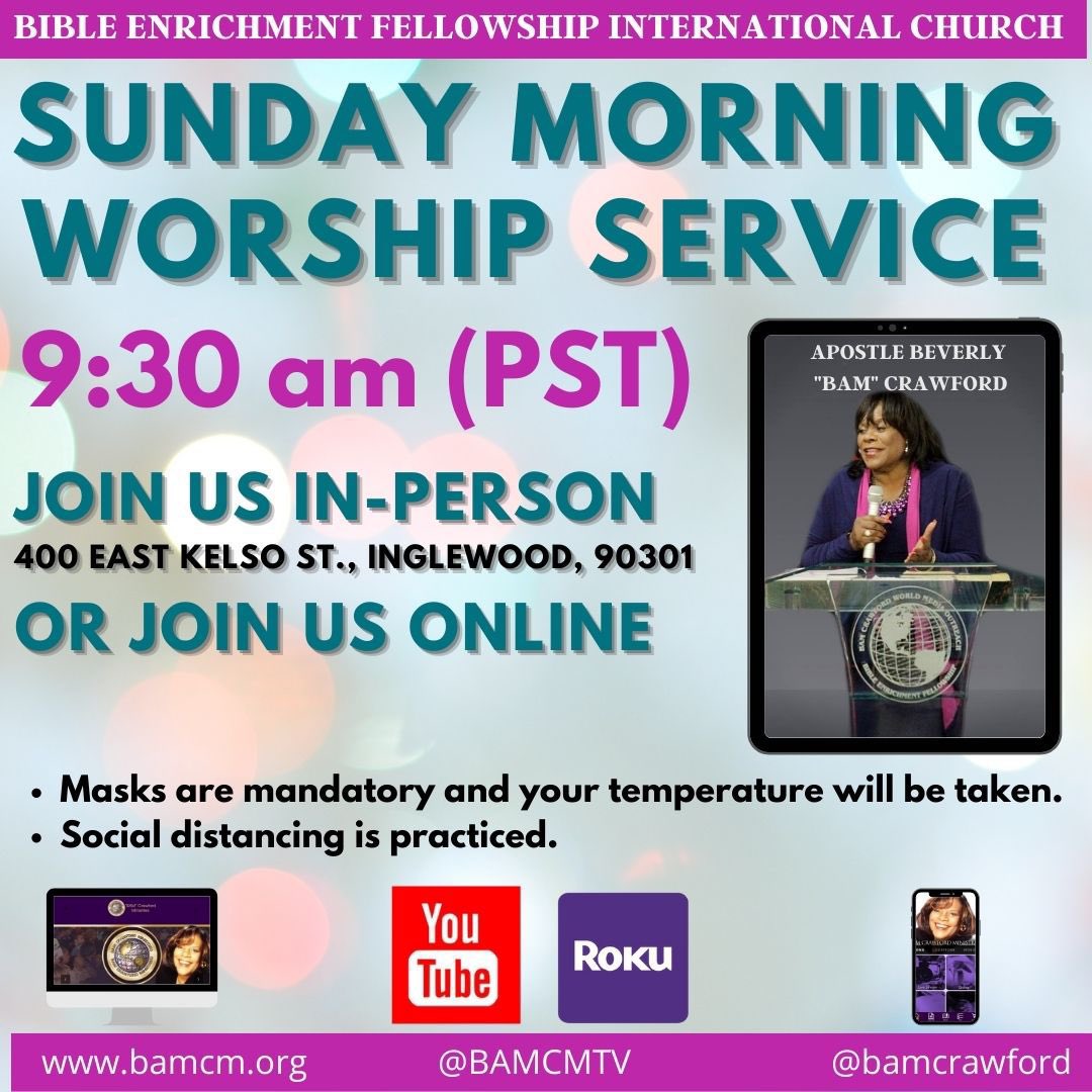 DrBAMCrawford's tweet photo. 🙏🏾💜📖 Join us this morning at 9:30AM!! https://t.co/RNcrUymVQn #BamCrawfordMinistries #BAMCMTV #InPersonServices #SundayMorningWorshipService #FaithKids #YouthFrontlineMinistries #EncounterService #BibleTeaching #BibleTeachingChurch #ChristianEducation #BibleTruth #Jesus #Love https://t.co/E4be0QkUZS