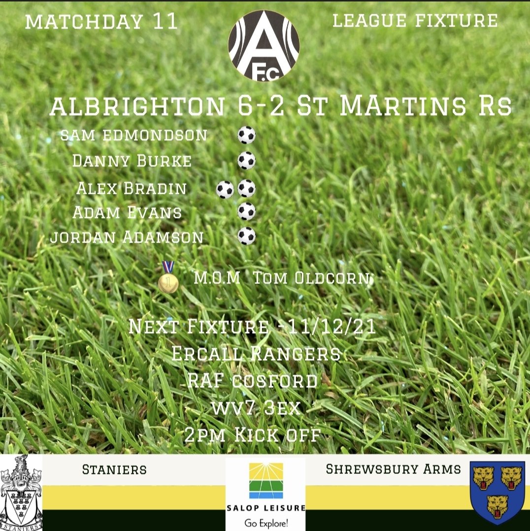 Saturday saw us pick up another 3 points at home. We keep on going 🐼