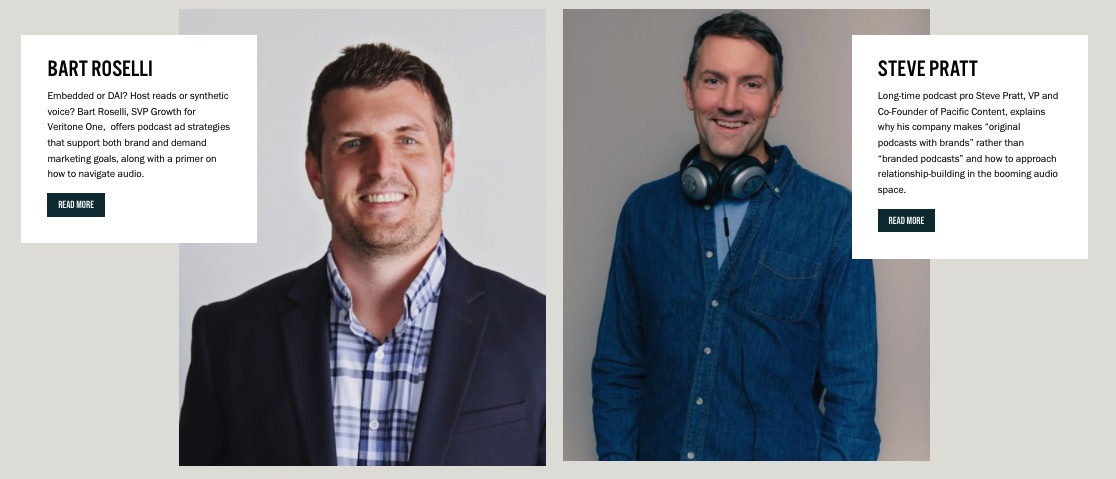 TheContinuum2's tweet photo. #Podcasting's growth makes it essential to understand how it works for #brand &amp; demand #marketing. Branded content, synthetic voice, #AI, tracking? Check. Check. Check. It’s all addressed by @pacificcontent's  @steveprattca &amp;  @VeritoneOne's Bart Roselli. https://t.co/I56A1mCfML https://t.co/H3Jk436GDM