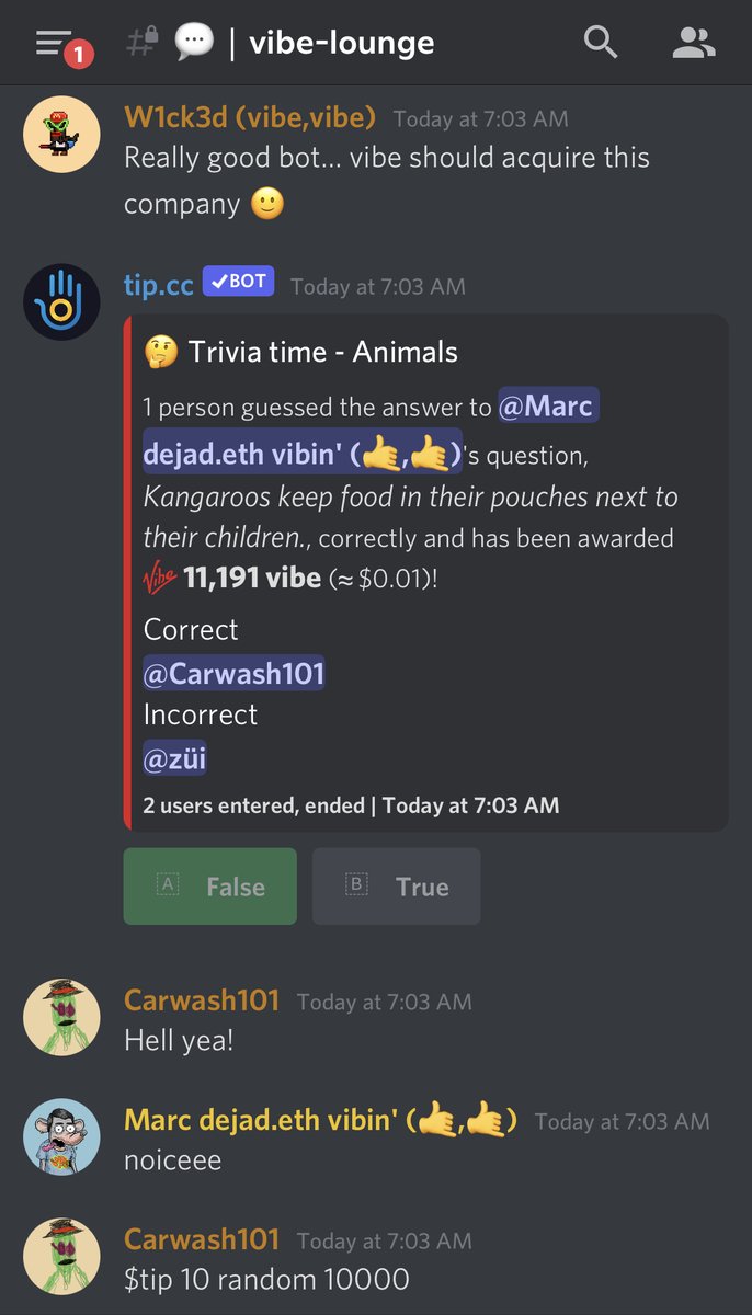 Vibe_Token's tweet photo. We’re making it easy to spread the $vibe. What will you do with your tip? Hoard it or tip your new vibin’ friends? Come hang with us in our discord! https://t.co/XxnMygRn8k