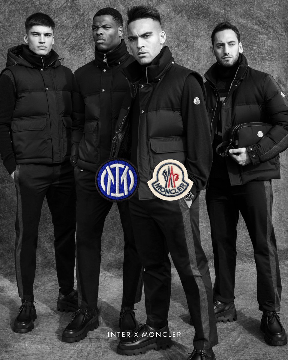 Inter's tweet photo. 👔 | INTER X MONCLER

⚫🔵😎

#Inter #IMInter #FormalWearPartner https://t.co/lRU5PVZrB2