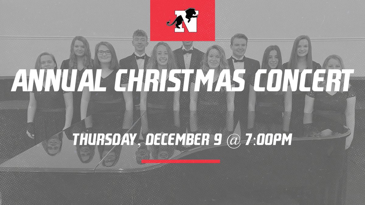 NCALions's tweet photo. Come join us at the NCA Annual Christmas Concert! Neuse alumni are invited to take a walk down memory lane and enjoy the sounds of the season! We want all alumni to come join those on stage for the singing of Carol of the Bells! Hope to see you all there! 
#NeuseNation https://t.co/Axr7jc7jM1