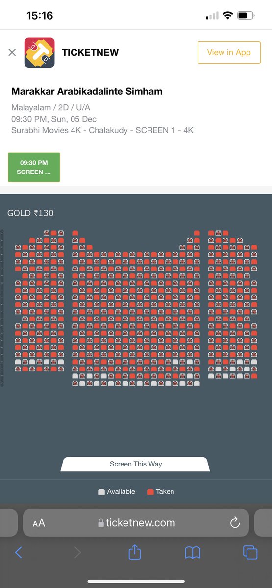 ChalakudyBO's tweet photo. #MarakkarArabikadalinteSimham ~ Chalakudy D cinemaas first show 3 screens housefull with returns 👏🏻 special show added.
Surabhi second show towards housefull.

15 shows in Chalakudy town on Day 4 with mixed reviews🔥 

Unmatchable stardom 👌

@Forum_Reelz @SSTweeps @MohanlalMFC https://t.co/g25S9B5DLM
