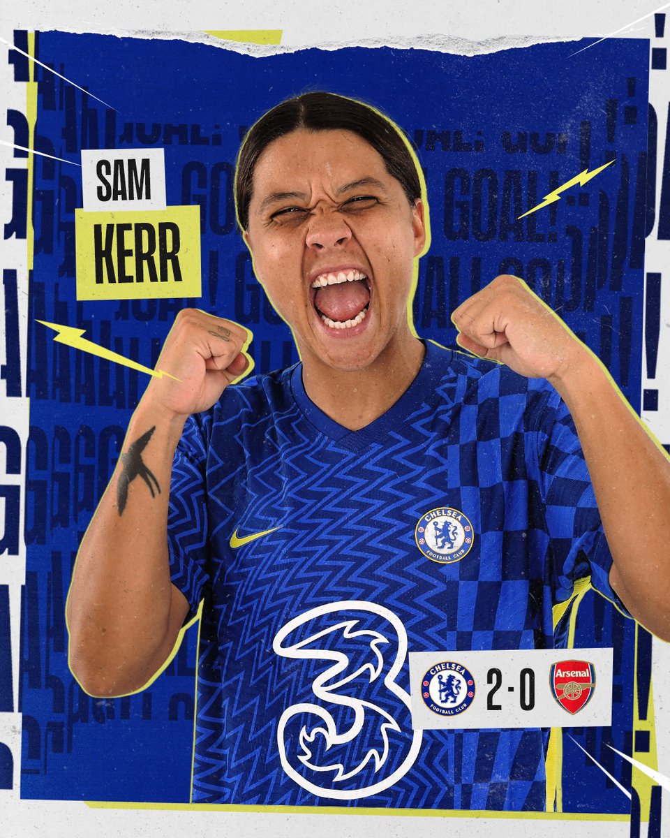 ChelseaFCW's tweet photo. GOOOAALLLLL! ⚽️😍

🔵 2-0 🔴 [56'] #CFCW #WomensFACupFinal https://t.co/bZ4MXEPuGw