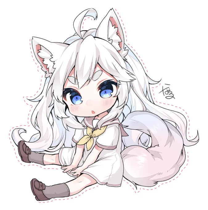 #みんなのデフォ絵と等身絵の比較が見たい
ご依頼で描いた子! 