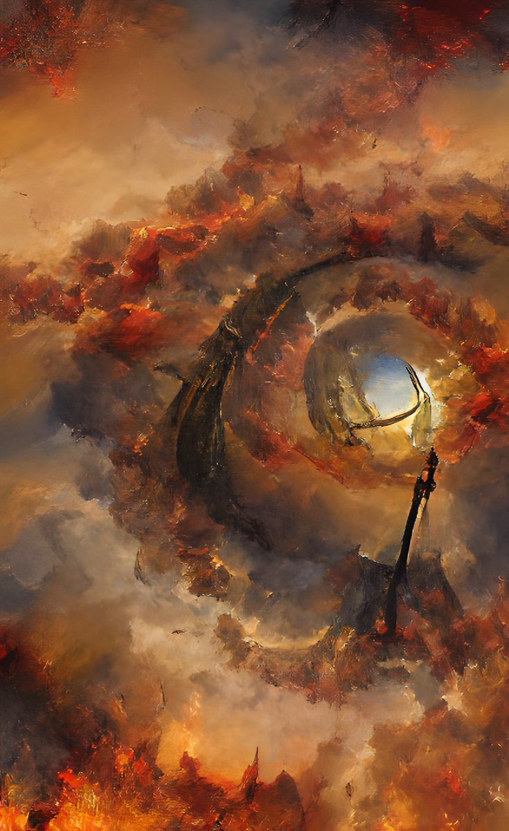 sauronschedules's tweet photo. I asked @WOMBO Dream to paint me a picture of my #ASKAP focused dominion, and these are some of my favourites that were produced 👁 isn’t it amazing what machines are capable of now, thanks to being able to learn from the work of humans? #AI #MachineLearning https://t.co/830pJntuwv
