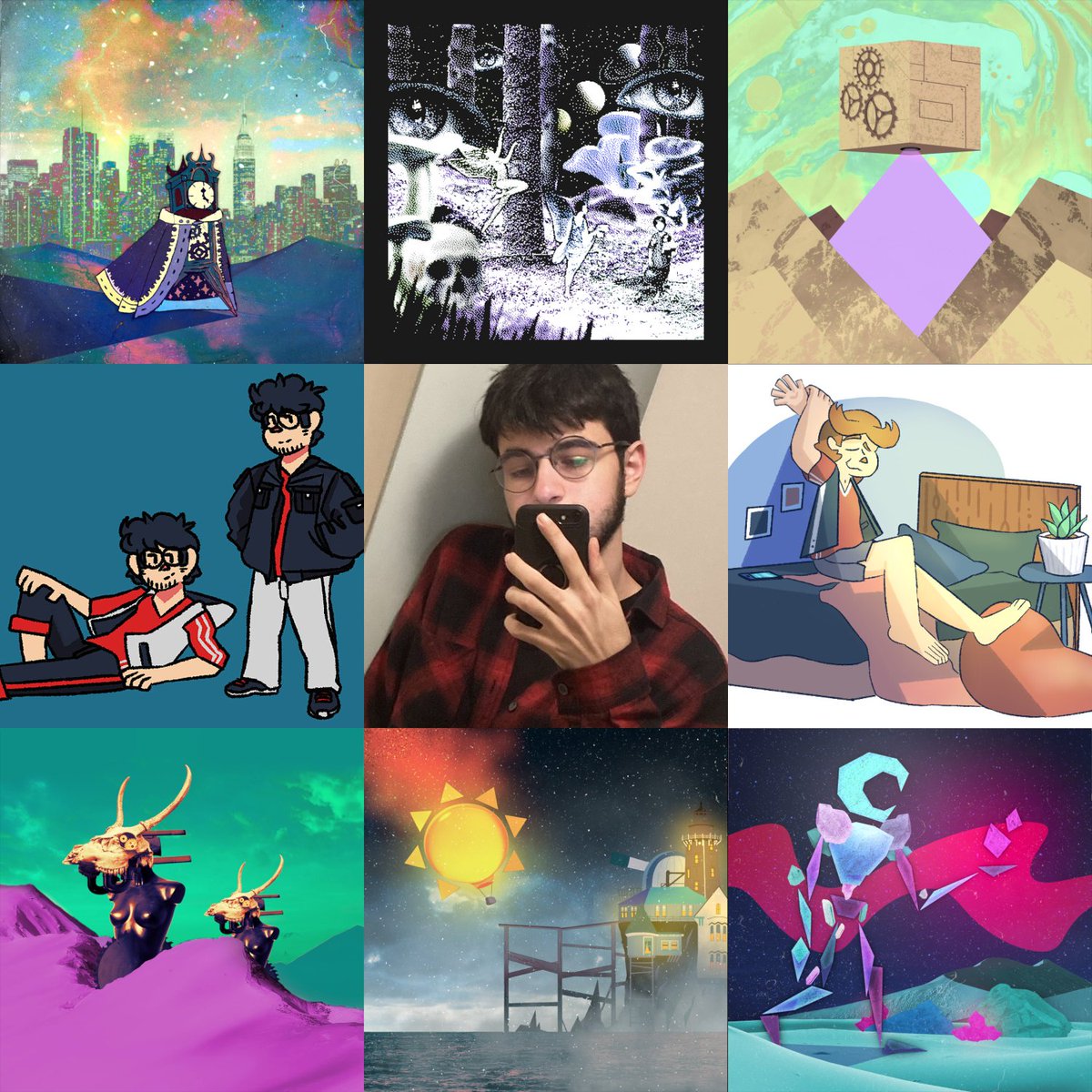 Feeling really happy with my art as of late so here's an art vs artist thing! #artvsartist