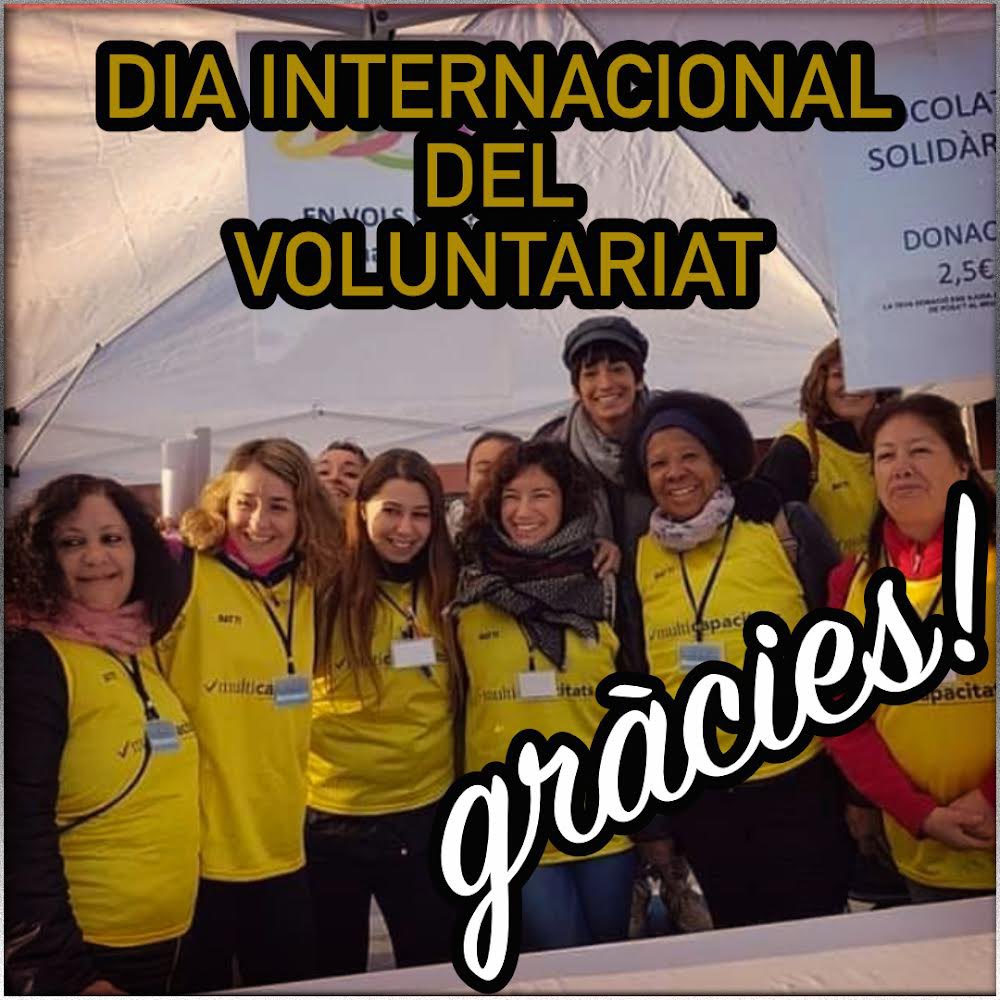 𝗠𝘂𝗹𝘁𝗶𝗰𝗮𝗽𝗮𝗰𝗶𝘁@𝘁𝘀‼️ Avui és el 𝗗𝗶𝗮 𝗜𝗻𝘁𝗲𝗿𝗻𝗮𝗰𝗶𝗼𝗻𝗮𝗹 𝗱𝗲𝗹 𝗩𝗼𝗹𝘂𝗻𝘁𝗮𝗿𝗶𝗮𝘁 🫂 Infinites #gràcies voluntaris i voluntàries 🤗❤️

#diainternacionaldelvoluntariado #DiaInternacionaldelVoluntariat #gracias