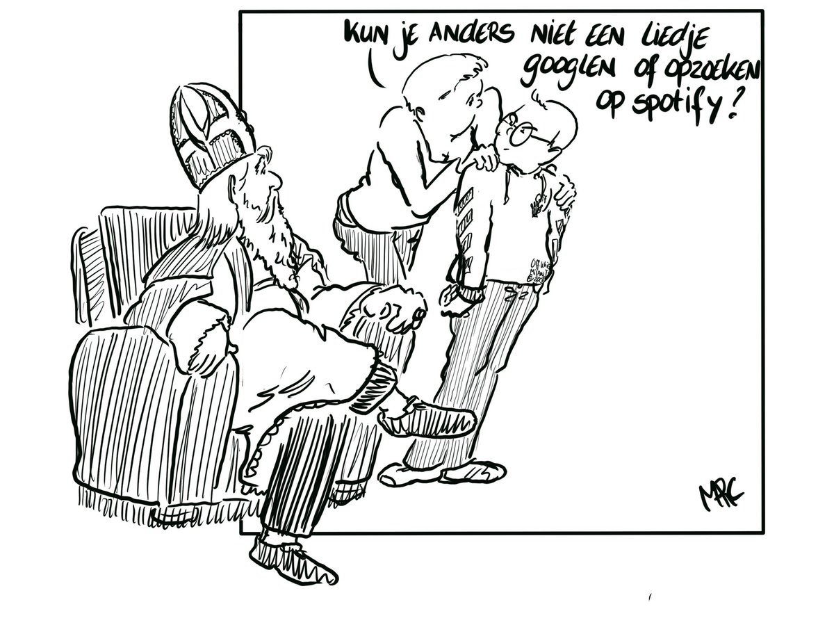 marcjanjanssen's tweet photo. Kun je anders niet een liedje #googlen?
#Sinterklaasavond is weer bijna voorbij, hou vol.
#DeCartoonVanMarc #sinterklaas #pakjesavond https://t.co/eNO1Jzp5Op