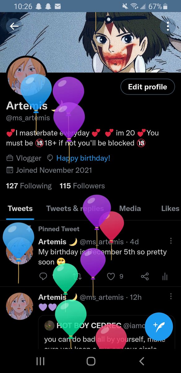 My birthday 🥺💙💙