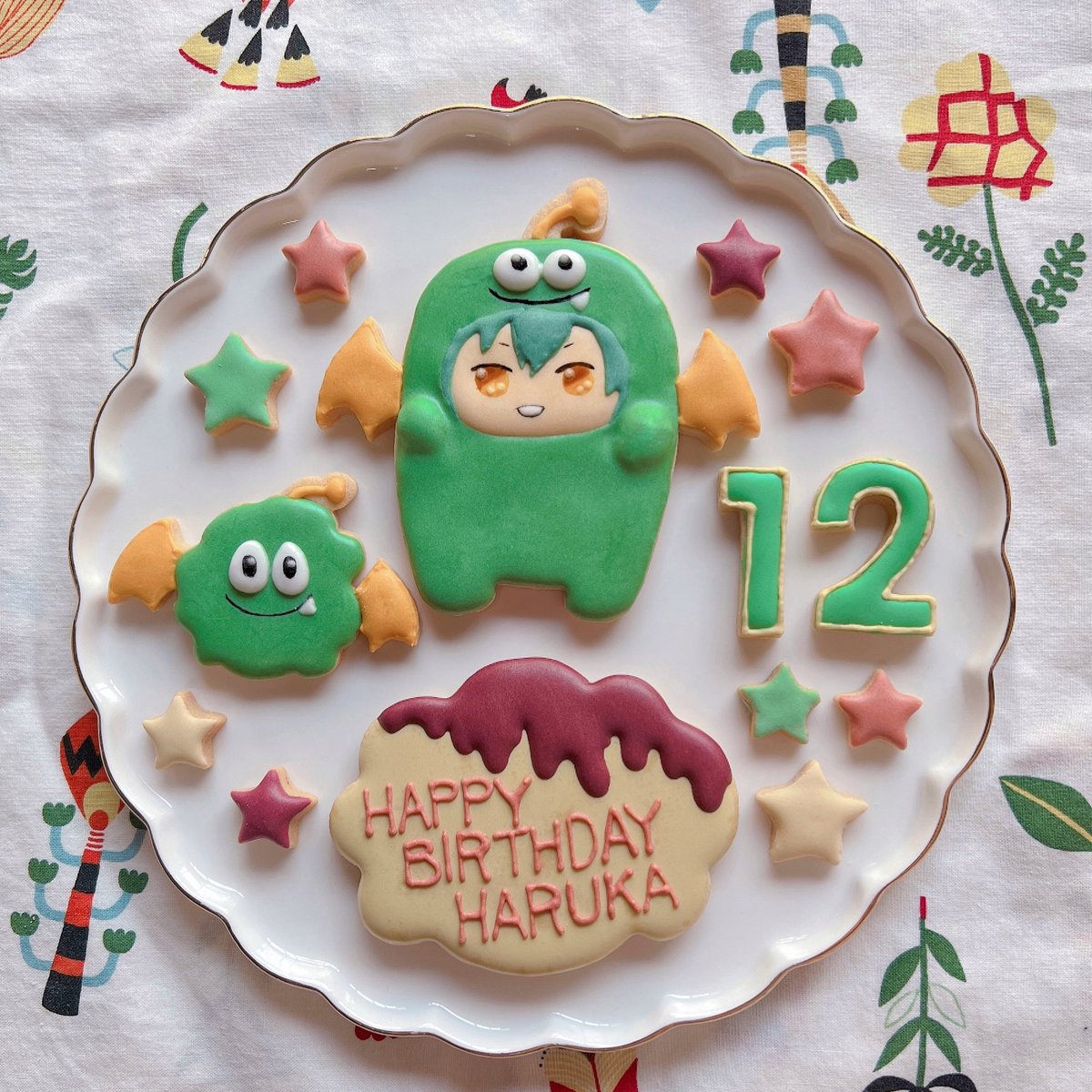 モンはるちゃんのアイシングクッキー作りました🍪お誕生日おめでとう🥳#亥清悠誕生祭2021 #亥清悠生誕祭2021 