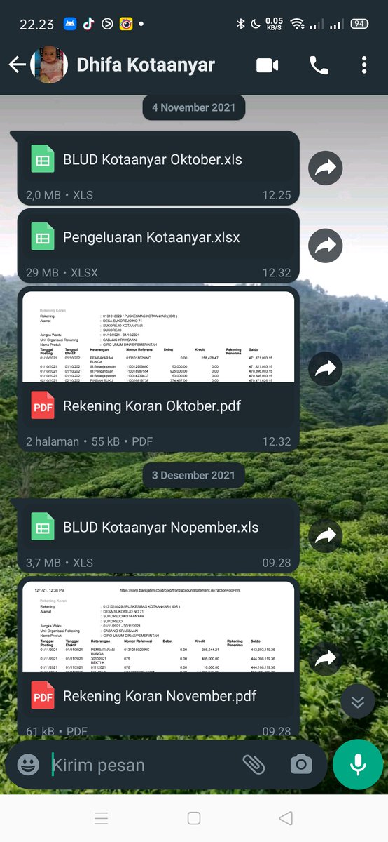 manusia paling konsisten. selalu mengirim laporan sebelum tanggal 5 setiap bulan tanpa salah/revisi. so proud 😍❤️