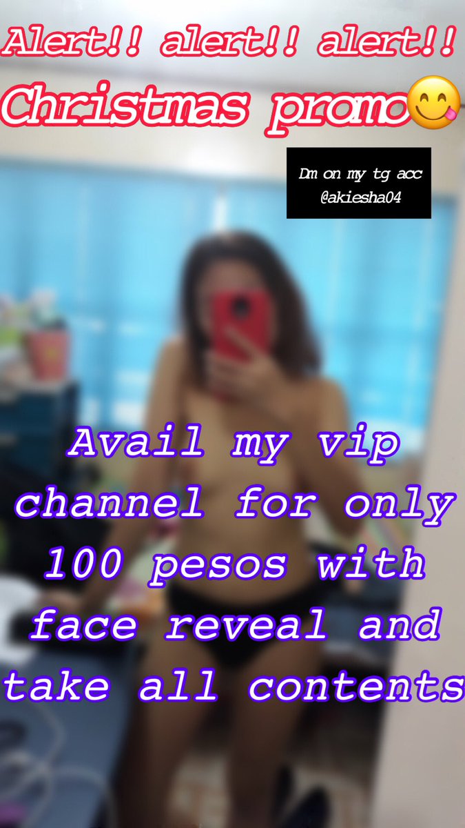 Akiesha28706041's tweet photo. PROMO!! PROMO!! PROMO!! 
Retweet and follow then ill send short video and dont forget to avail my vip channel for only 100 pesos with face reveal dm on my tg acc @akiesha04 

#AlterManila #alternewbie #alterbagets #alterworld #alterpasig #alterph https://t.co/lHIsKC54t6