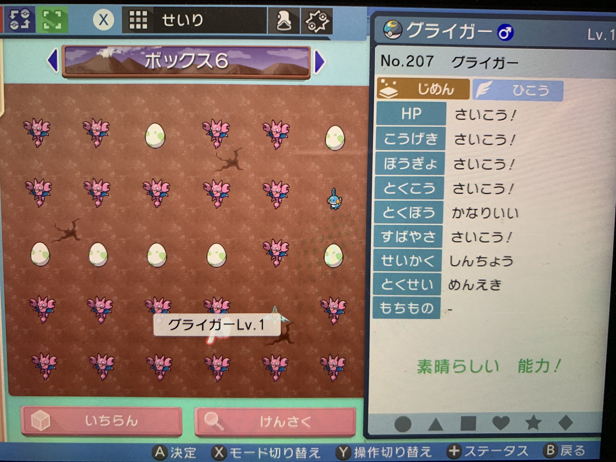 メタマスク 出 5v 夢特性 グライガー しんちょう 5v ケーシィ 4v ストライク いじっぱり 求 5v ウリムー フリーズドライ遺伝 5v エイパム ようき ねこだまし遺伝 ダイパリメイク 交換希望 ポケモン ダイパ グライガー グライオン 夢特性