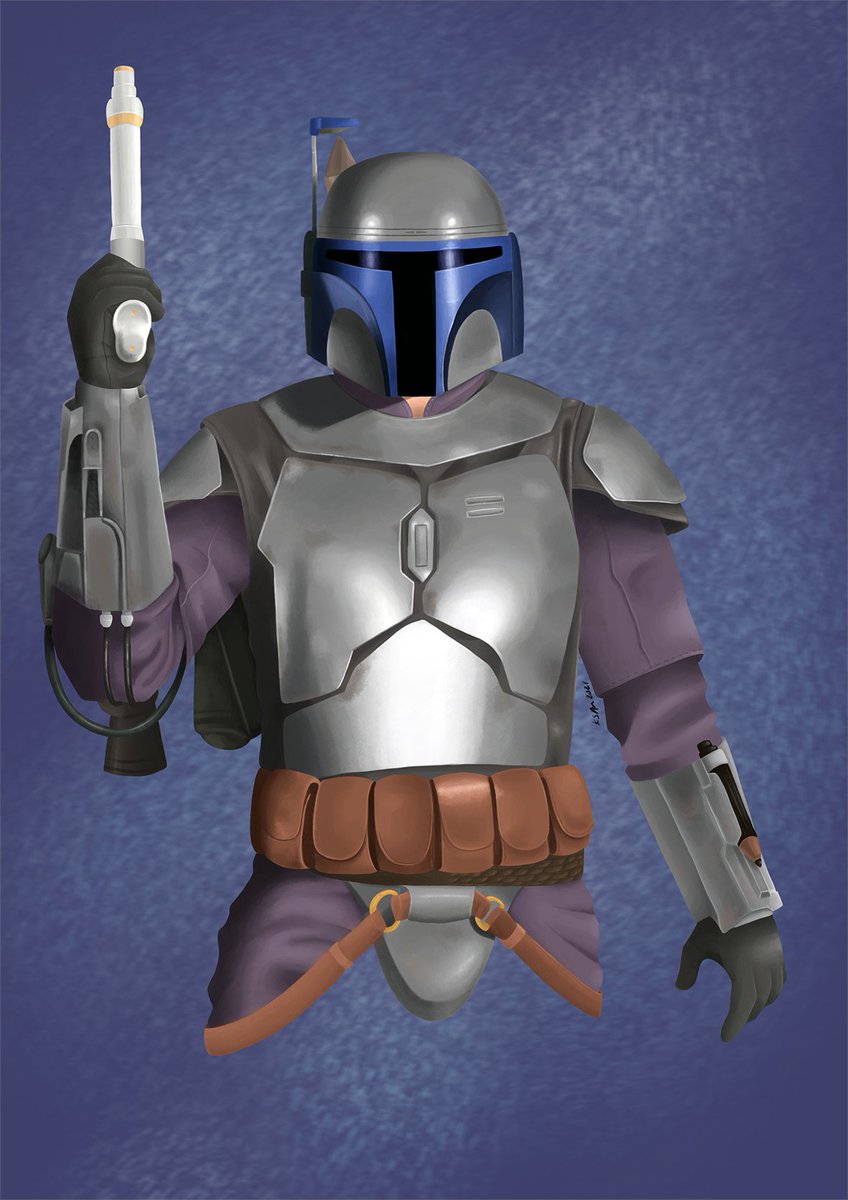 Drixproductions's tweet photo. my depression has been staggering recently but here is a Jango Fett I drew a while back #bookofbobafett #starwars https://t.co/hOM9qNGhq9