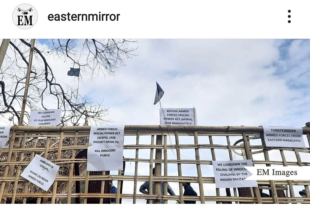 #RepealAFSPA #condemned #killing #civilians #Mon #Nagaland
#WeDemand #Justice #Kohima