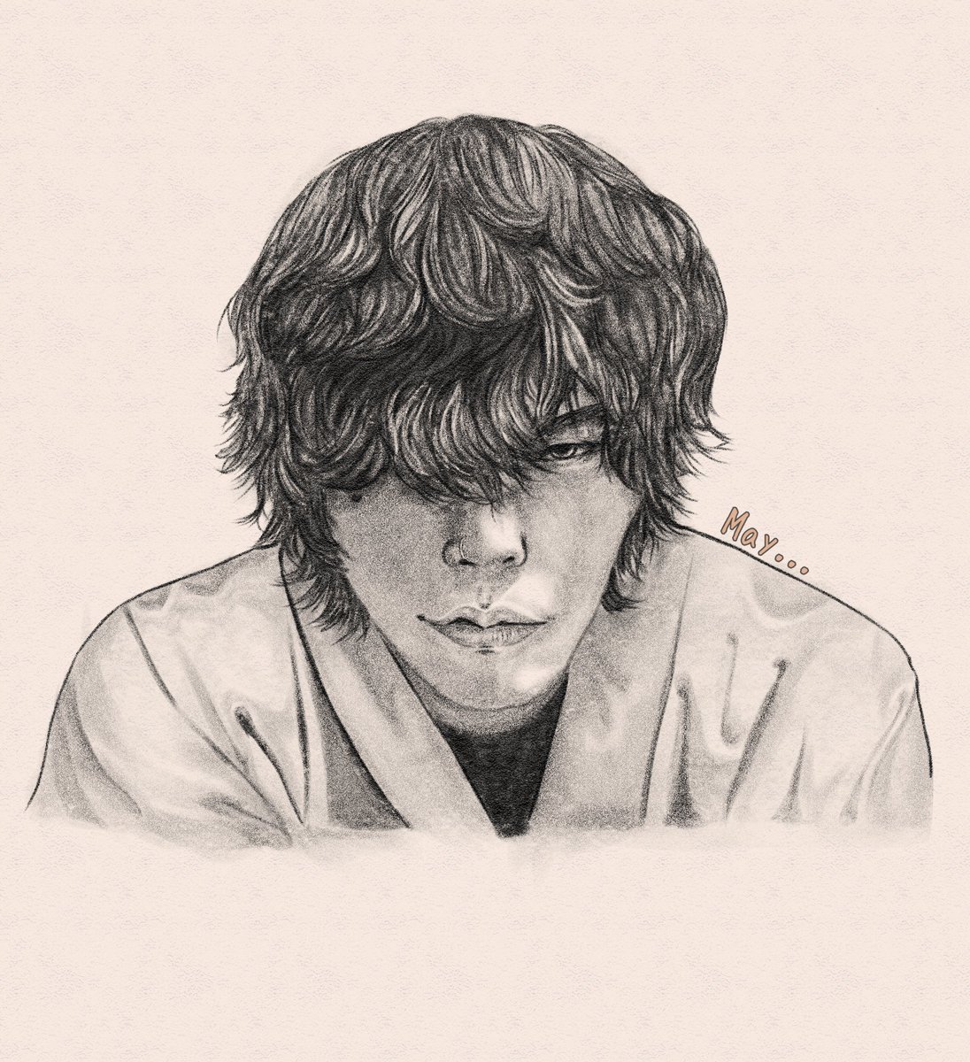 Yonezu Kenshi san❤️❤️ fanart
I tried pencil drawing style✨

#Kenshi #ibisPaintX #digitaldrawing #artwork