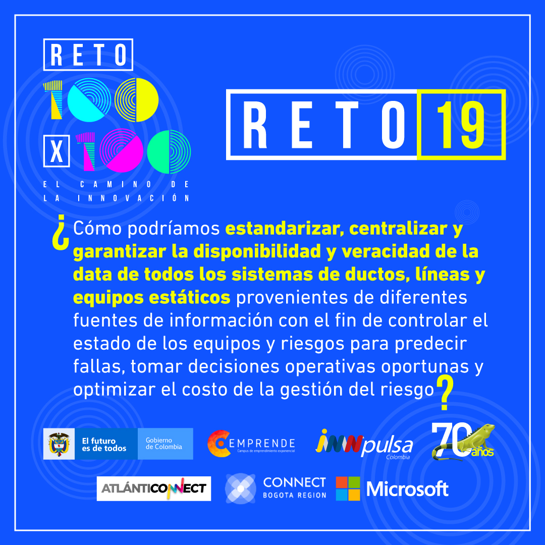 InnpulsaCol's tweet photo. #ComunidadCEmprende 🗣️| ¡Únete al #Reto100x100 de @ECOPETROL_SA y sé parte de la #RevoluciónDigital! 

🧐Te presentamos el #Reto19 👇

💡Consulta más información sobre cómo postular tu solución aquí: https://t.co/2435aOksL7

[1/6👇] https://t.co/fFd7E5XT7P