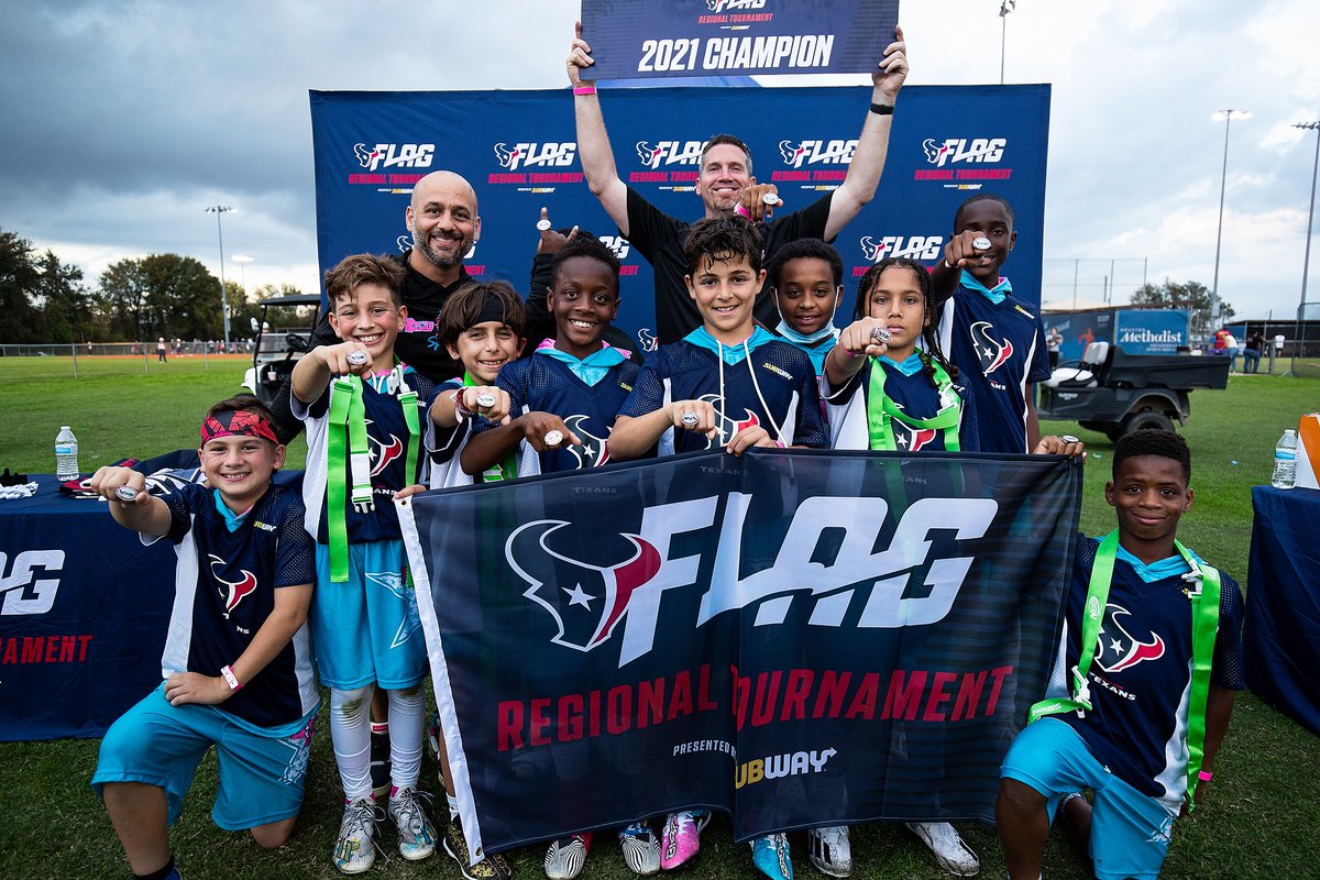 NFLFLAG's tweet photo. Introducing your @HoustonTexans Regional Tournament Champions🔥🏆

Can't wait to see y'all in Las Vegas! https://t.co/1C6TJXeJ1i