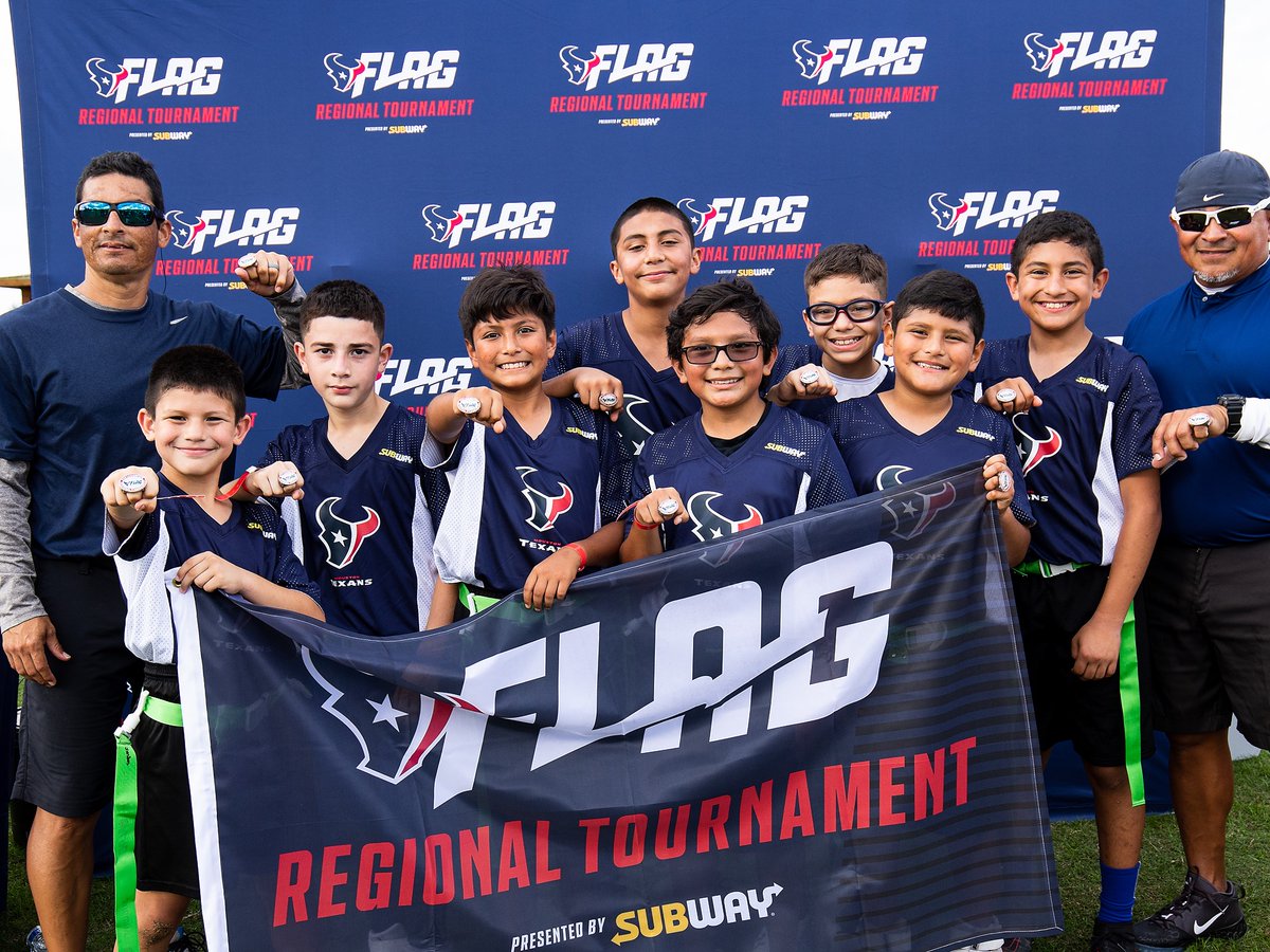 NFLFLAG's tweet photo. Introducing your @HoustonTexans Regional Tournament Champions🔥🏆

Can't wait to see y'all in Las Vegas! https://t.co/1C6TJXeJ1i