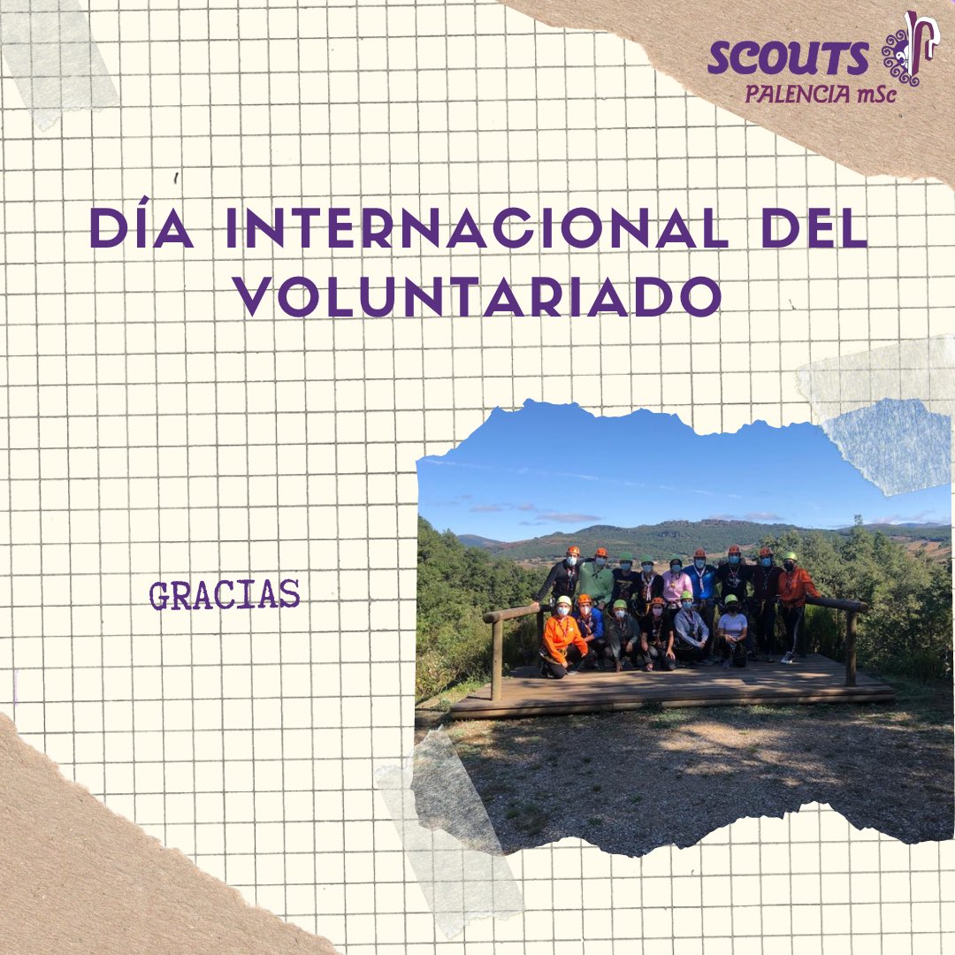 scoutspalencia's tweet photo. Gracias por educar a tantos niños, niñas y jóvenes con el objetivo de crear personas críticas y que dejen el mundo en mejores condiciones del que se encuentra actualmente ⚜️

#scoutspalencia #scouts #scoutsmsc #yosoyscyl #yosoyvoluntario #díadelvoluntariado #diadelvoluntariado https://t.co/j4H57DfqOY