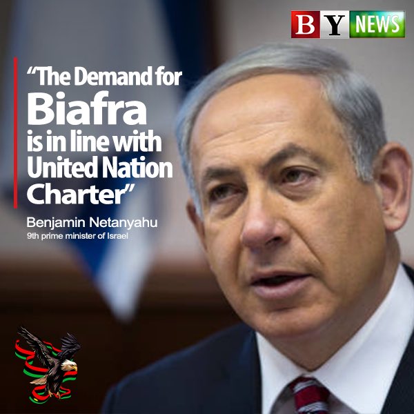 Big thanks to the 9th Prime Minister of #Israel, Benjamin Netanyahu. I value world leaders like you who’s not afraid to speak on #Biafrans. 

We’re looking at @UN #BiafraReferendum