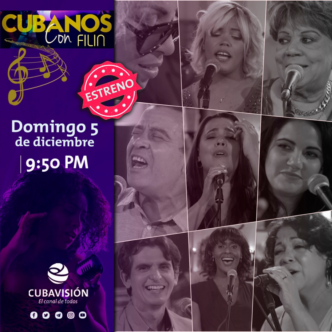 Cubavision_TV's tweet photo. Por la señal HD🌟
🔴ESTRENO de
🎙#CubanosConFilin
👉Un programa que pondera el género musical desde las voces de intérpretes cubanos, conducido por #Osdalgia.
Hoy con🎙 @ErickJon y #AnaMaría.
👉 Domingo 9:51 pm
👉 Por la señal HD de nuestro canal🌟
#CubavisionVaPorTodos 📺 https://t.co/IxYzpYsOiM