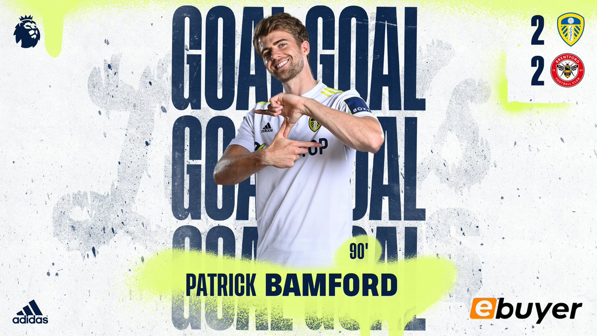 LUFC's tweet photo. YESSSSSSSSSSSSSSSSSSSSSSSSSSSS!!!! RIGHT AT THE END!!!! PATRICK BAMFORD!!! https://t.co/4bBSvLOx9J
