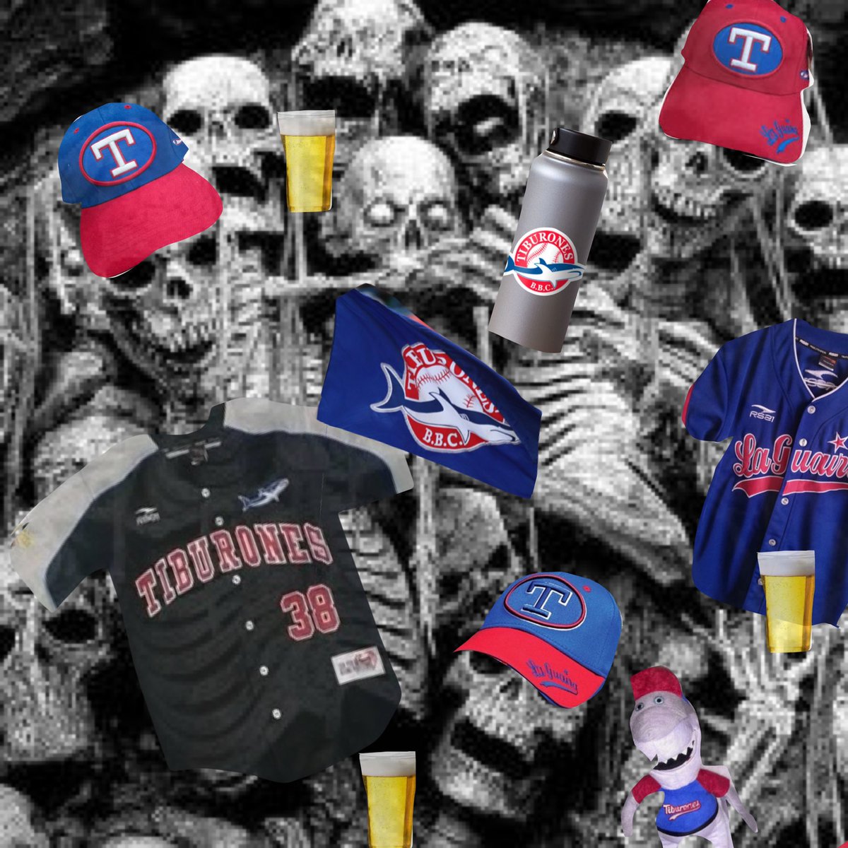 Fanáticos de los Tiburones de La Guaira esperando que ganen una temporada.