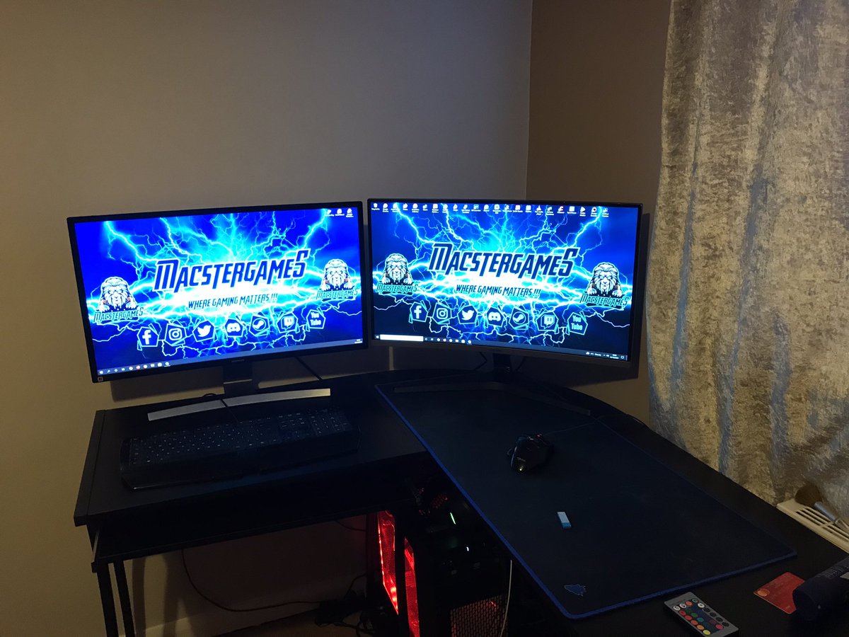 macstergame's tweet photo. Early birthday present from the https://t.co/582TmKQeTN part of the dual monitor club 😉😁😁💯 https://t.co/qYB2oDmQff