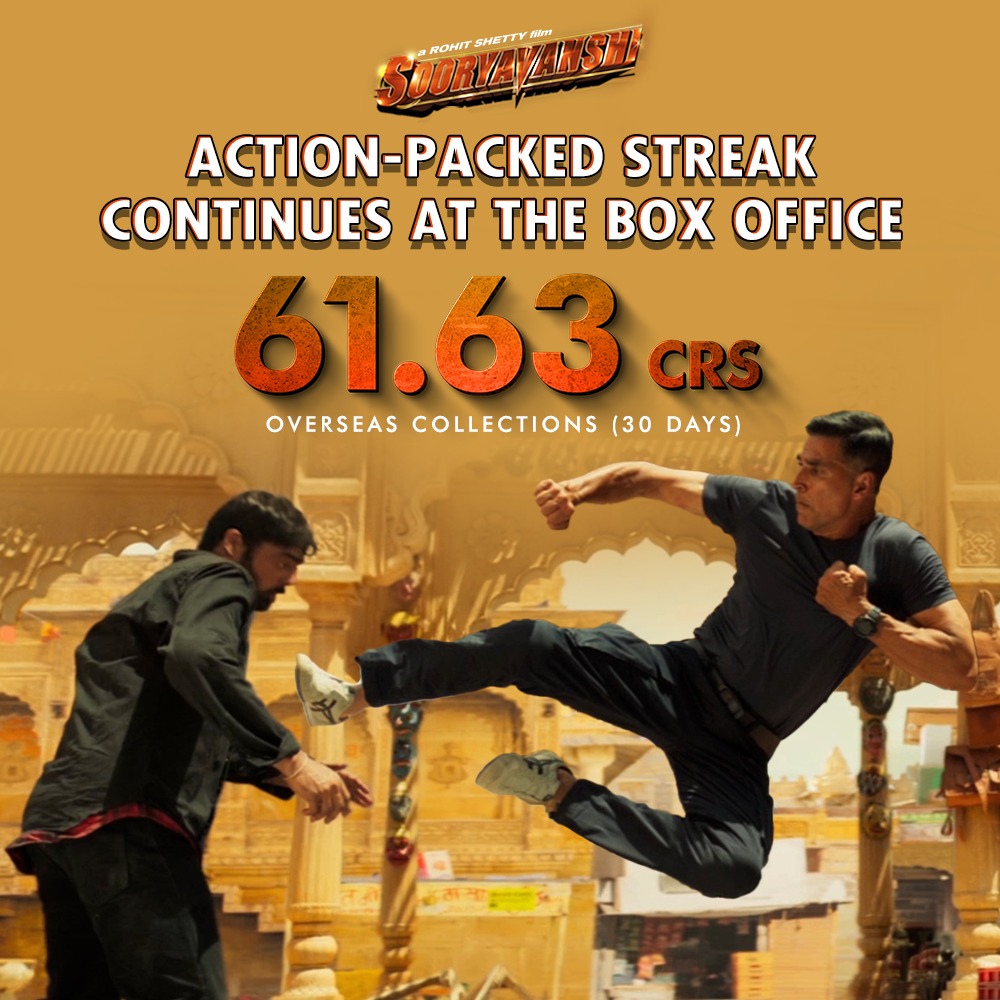 The power-packed film #Sooryavanshi continues to rack up grand collections at the box office!🔥

#BackToCinemas