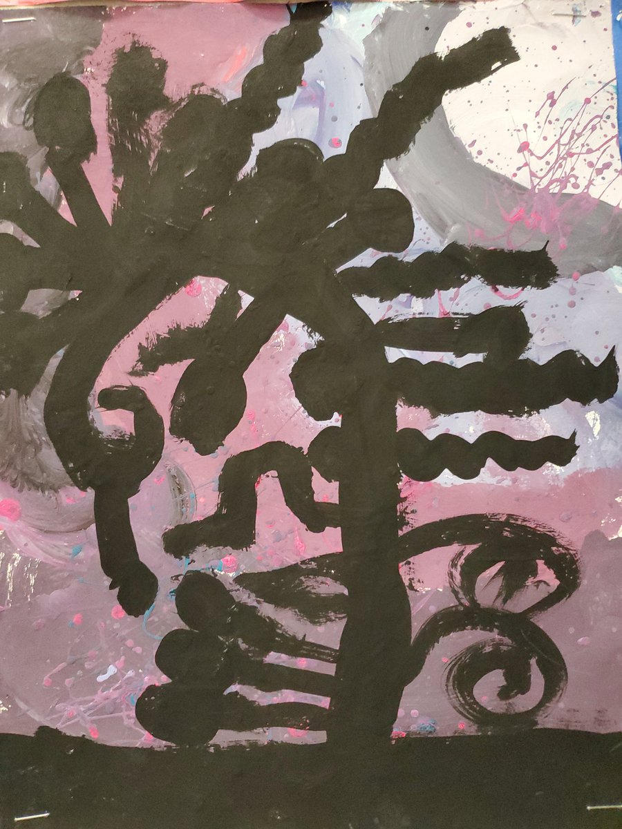 OAP_ART's tweet photo. 2nd grade trees inspired by Gustav Klimt! Students chose any kind of line to repeat for the branches of their trees, then created a nighttime sky using tints and shades of a color of their choice. I am so in love with these.
@oapetersonNISD #oapbettertogether @NISDFineArts https://t.co/xbrjOB3TQZ