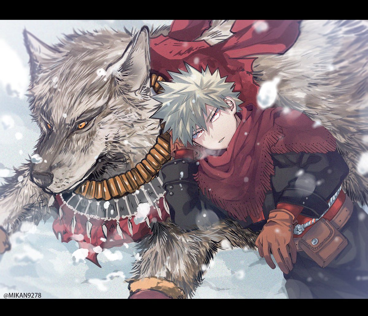 爆豪勝己 「🐺🐺🐺 」|⇔柑⇔のイラスト