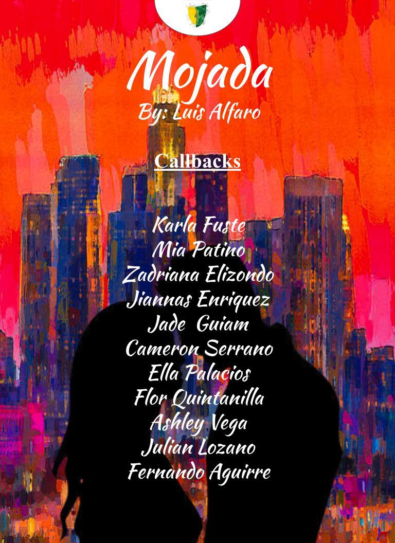 OAP Callback, please meet promptly in the theatre classroom at 4:30pm Monday, 12/6/2021, callbacks shouldn't last more than an hour.