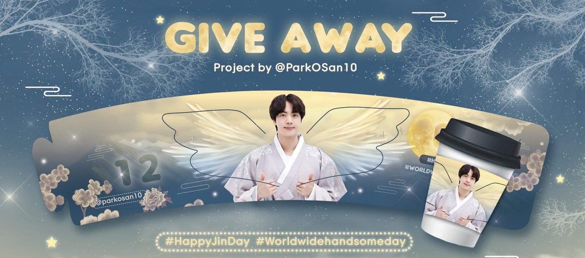 Wow 😭
Giveaway for our Seokjin BD Event 🐹💙
Special thanks to Unnie <a href="/ParkOSan10/">💎🐇🩵โอยุนจอง🩷🥕🐇</a> for this cute cup sleeve 💙

Date: 19.12.2021
Location: Britea Cambodia 
#HAPPYJINDAY 
#WorldwideHandsomeDay