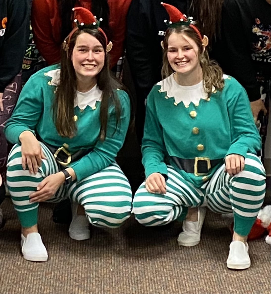 Team Christmas party was last night , it was a great time !!! Lily and Bobbi went out all out for their festive pajamas !!