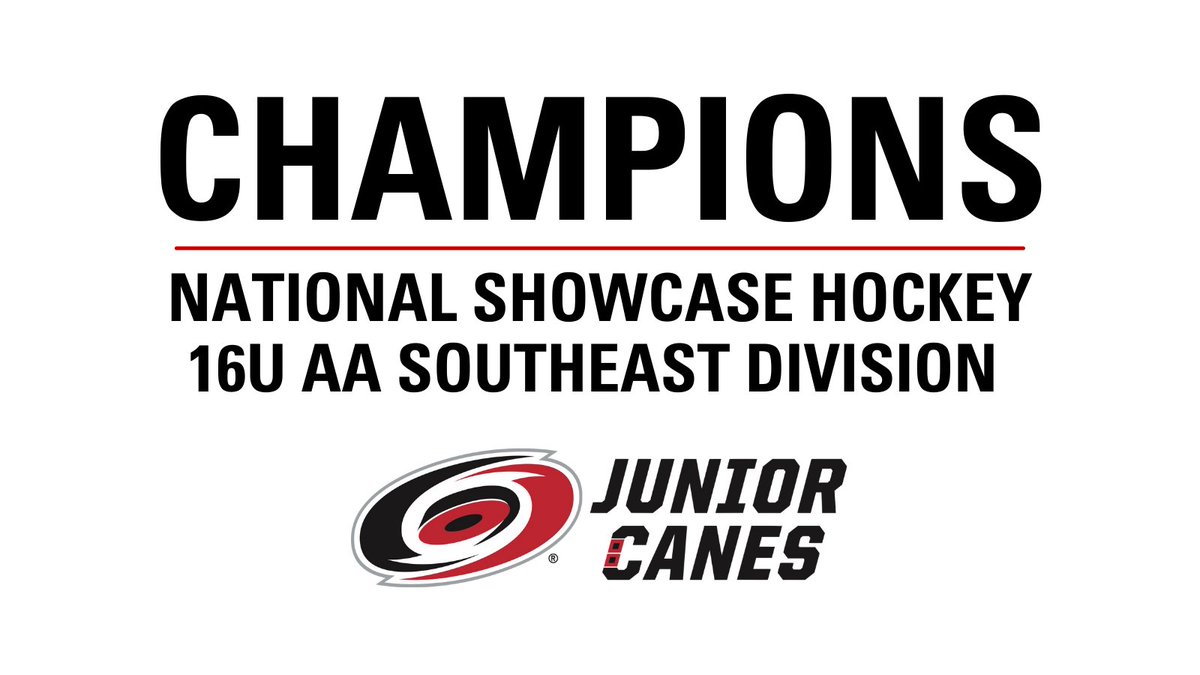 #JuniorCanes: 2
Atlanta Fire: 1

🚨 Gaca 
🚨 Roy 
🍎 Seconi
🍎 Winfree
🛑 Kalina (25 saves)

Congrats to the 16UAA Junior Canes, 2021-22 Southeast Division Champs!!!!

#CarryTheFlag
#BannerSZN