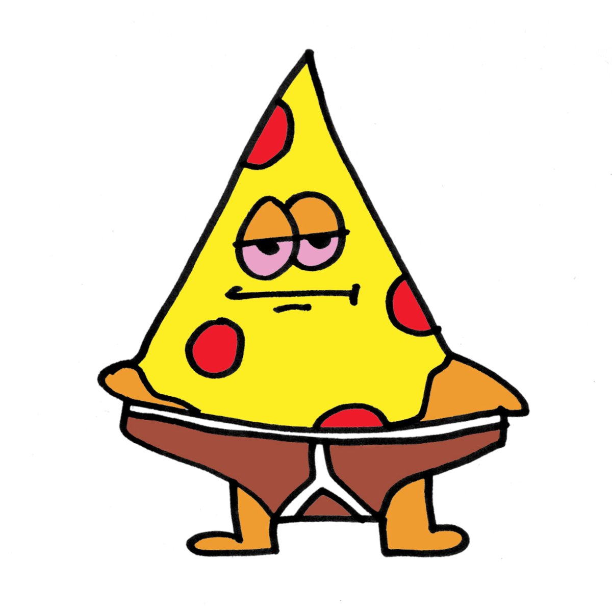 digi_digit's tweet photo. Brief Slice #1/1 from the Pizza Punks Collection by Jon Burgerman.
Fourth in my collection. More than halfway there...
Not sure, but maybe a take on SpongeBob SquarePants? PizzaPunk BriefPants? @jonburgerman, can you comment?
#NFT #nftart #jonburgerman #pizzapunks #doodleart https://t.co/XYmCl045Gx