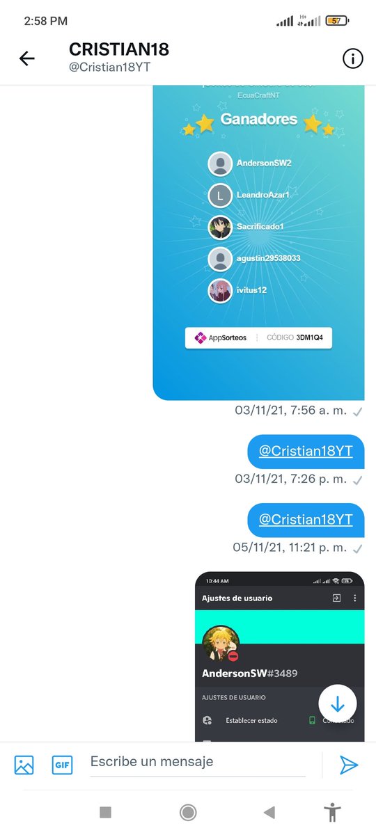 AndersonSW2's tweet photo. @EcuaCraftNT   pruebas de que si reclamé mi premio del sorteo https://t.co/Yptz2fk7cp