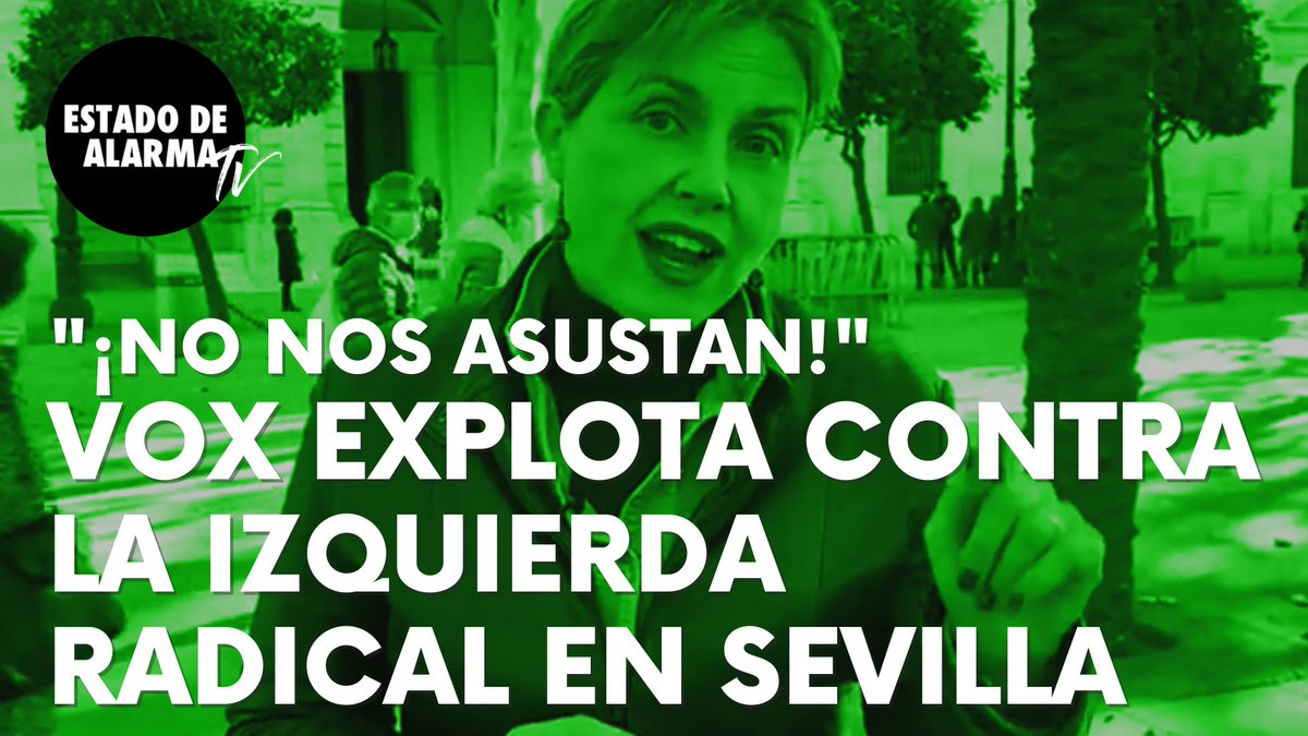 EstadoDAlarmaTV's tweet photo. 📹 | “Sevilla no es de los nostálgicos de la hoz y el martillo”. La portavoz de @vox_es en el @Ayto_Sevilla @cristinapelaez explota contra la izquierda radical tras el ataque sufrido hace unos días en una de sus carpas informativas

⬇️ Vídeo completo aquí:
https://t.co/o8vn2qbI0Z https://t.co/ds0KdKwpTN