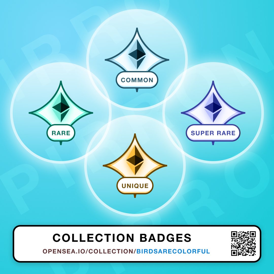 _pirron_'s tweet photo. The badges are ready 🎉 

the collection is progressing... now each bird will be able to have its own badge.

#nft #nftart #nftcollector #nftartist #nftcollectors #nftcollectibles #nfts #nftcommunity #nftartgallery #nftsearch #opensea #openseanft #art https://t.co/cFXOC9xYRF