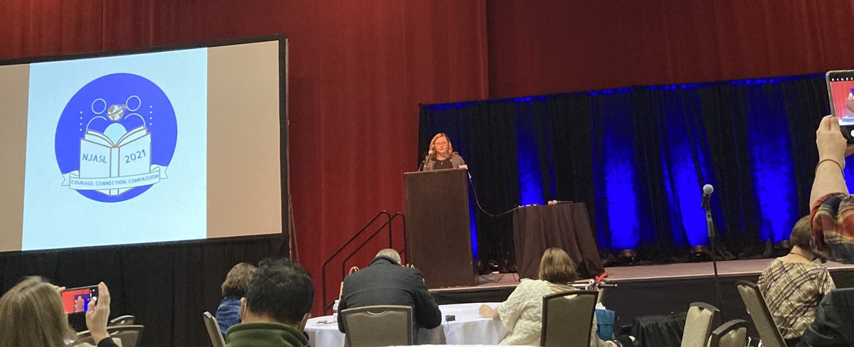 MrsCasieri's tweet photo. LTPS representing as Ewa Elliott officially opens the 2021 NJASL Fall Conference. #courageconnectioncompassion #njasl21 @LTPS1 @LHSMediaCenter https://t.co/BtscA3vh2x