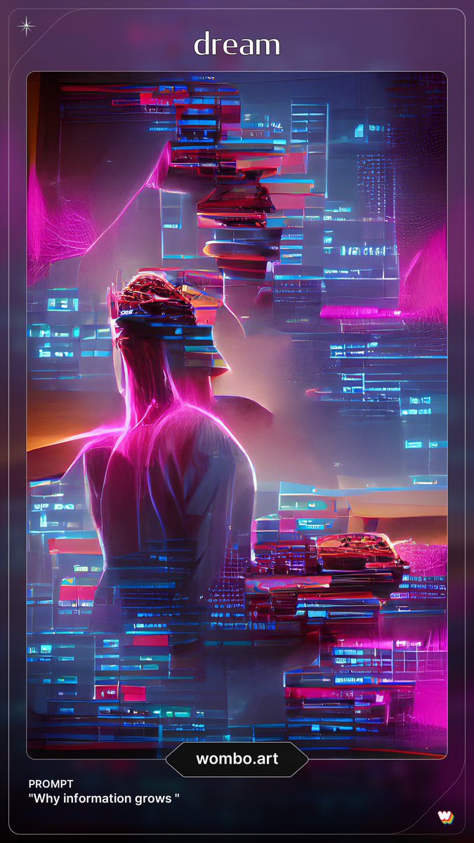 This app (app.wombo.art) transforms any prompt you give it into a work of AI art!

Here you have: “the building blocks of economic complexity,” “the network structure of economic output,”  “how humans judge machines,” and “why information grows.”

Beautiful project!
