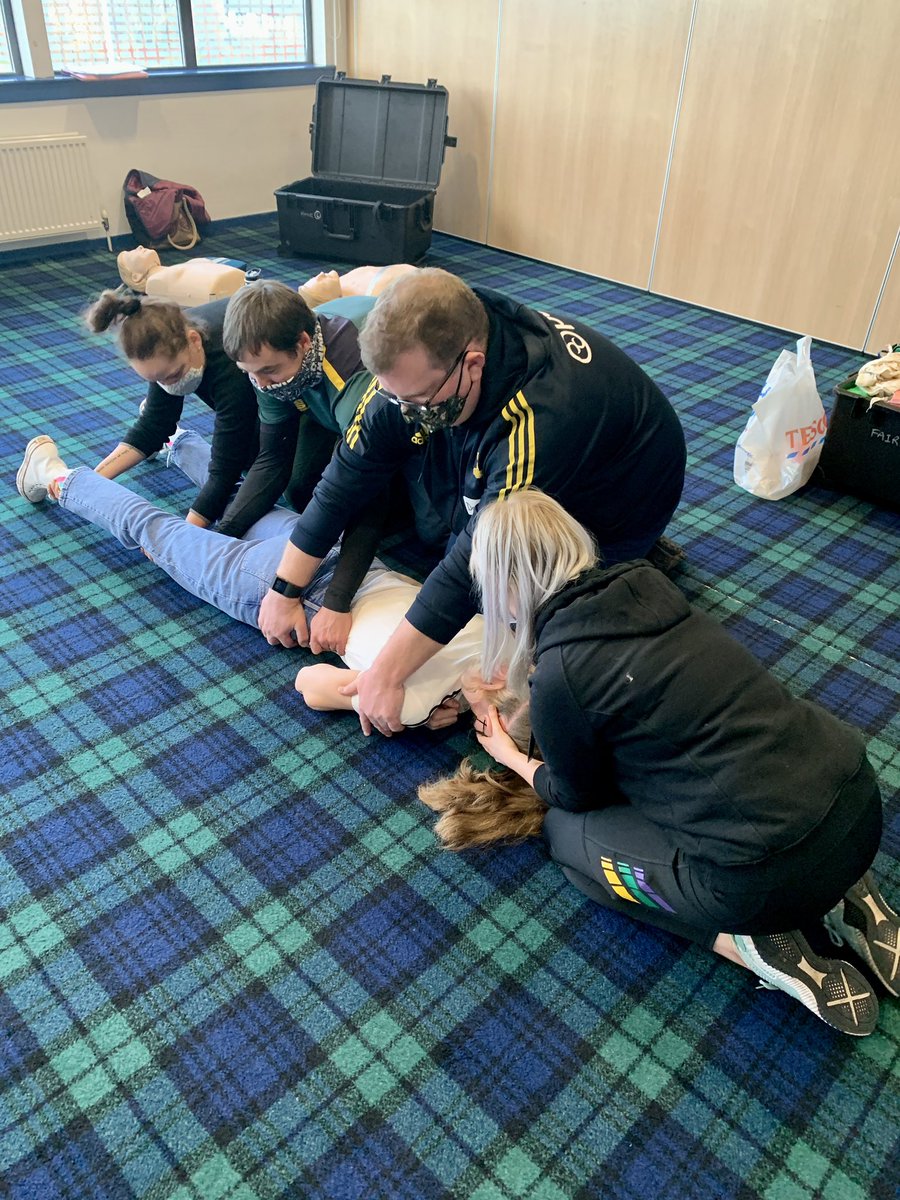 Level one FAIR course delivered to Boroughmuir Rugby Club today, great bunch of first aiders #rugbydays