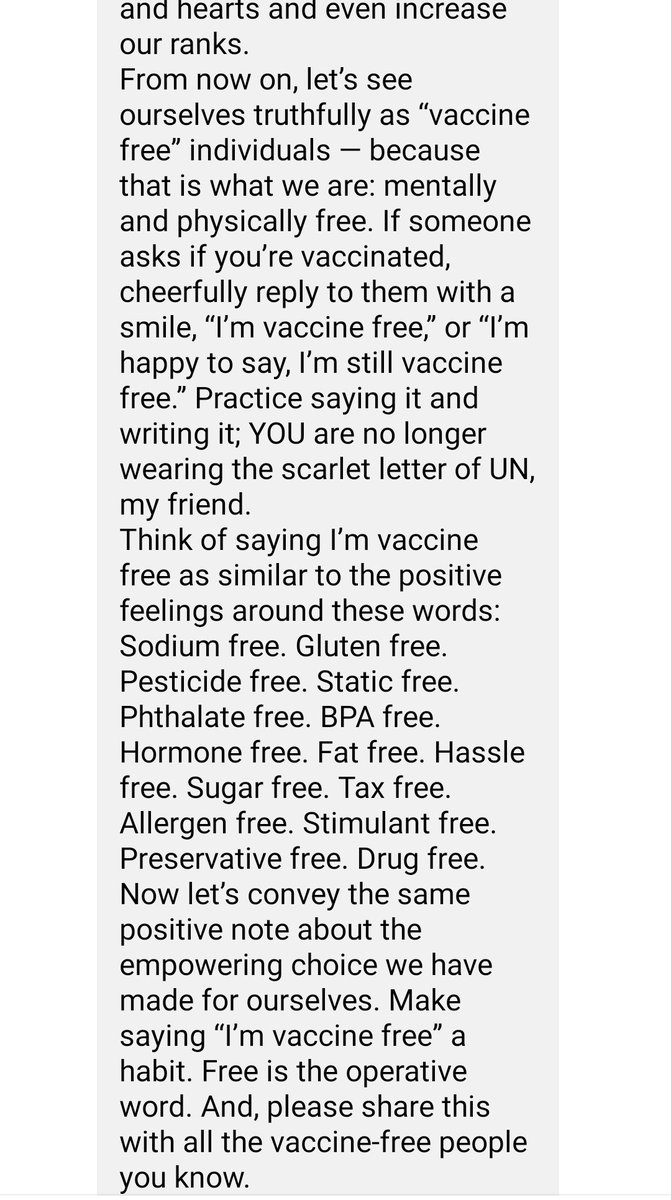 My friend sent me this and it's so bloody true!!! From today I am vaccine free 👍
#vaccinefree