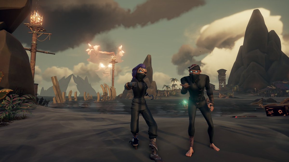 wiima144's tweet photo. Look who I bumped into today... @betta_rdr2 !!! 🏴‍☠️
#SeaOfThieves #BeMorePirate https://t.co/SjyQKYFA0C