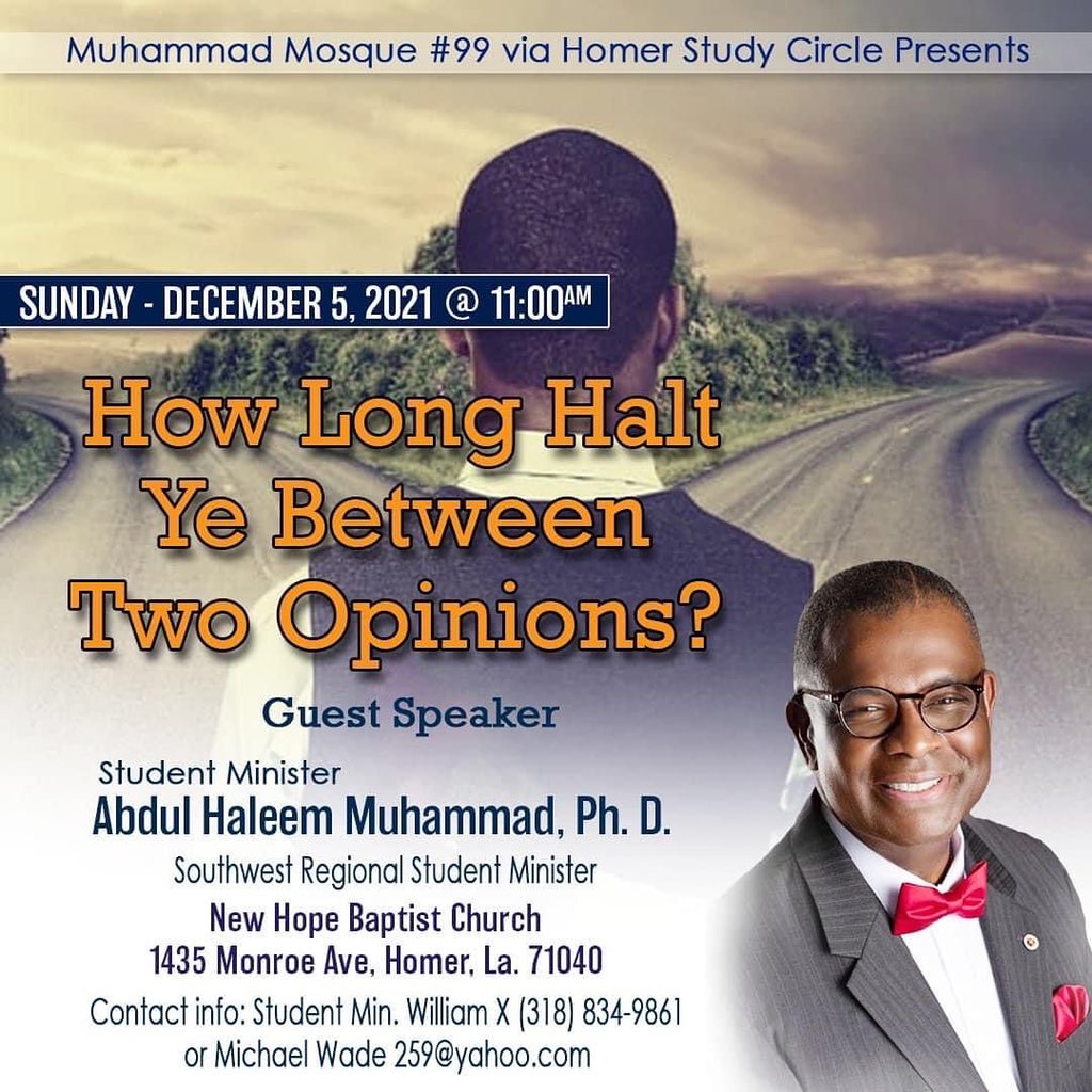 NOIMonroe's tweet photo. A wonderful display of Christian/Muslim unity this morning at church this morning. Special thanks to Rev Willie Young and Bro William X-Boyd for the invite of the Southwest Regional Student Minister Dr Abdul Haleem Muhammad who delivered the message. 
#MM99 https://t.co/J8NfYGK3aP