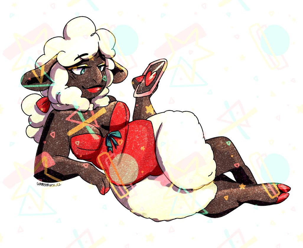 pookaluca's tweet photo. another pinup sticker did a cow and sheep because... because? https://t.co/CBflNu0nOV