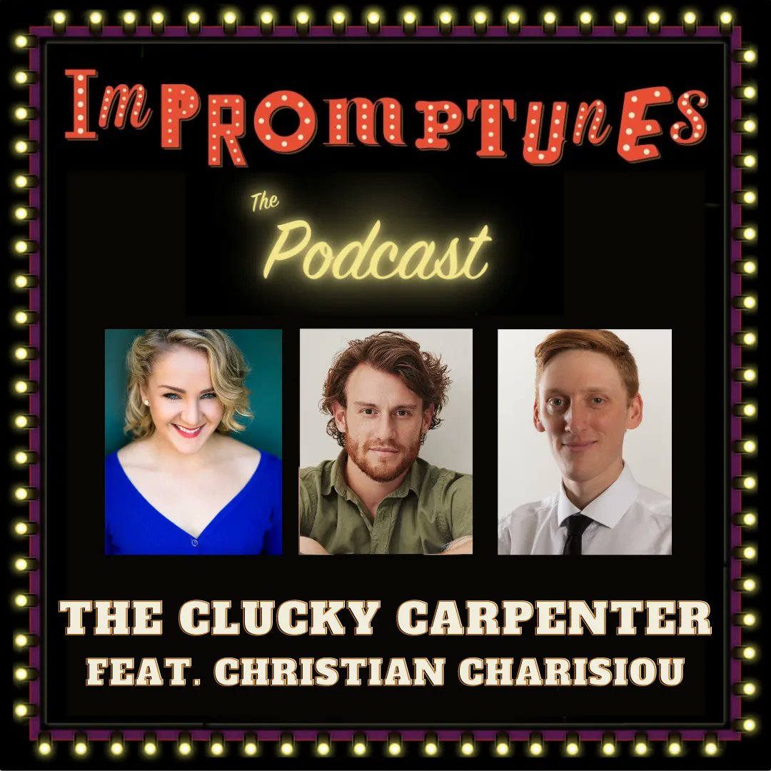 Impromptunes's tweet photo. Our special guest this month is @ChristianSergeC, featured on our episode "The Clucky Carpenter".
Listen here: https://t.co/qUMgviud6S
#podcast #impromptunes #impromptunesthepodcast #impro #improv #thecompletelyimprovisedmusical #musicaltheatre #doyouhearthepeopleimprovising https://t.co/wfM38JlXX6