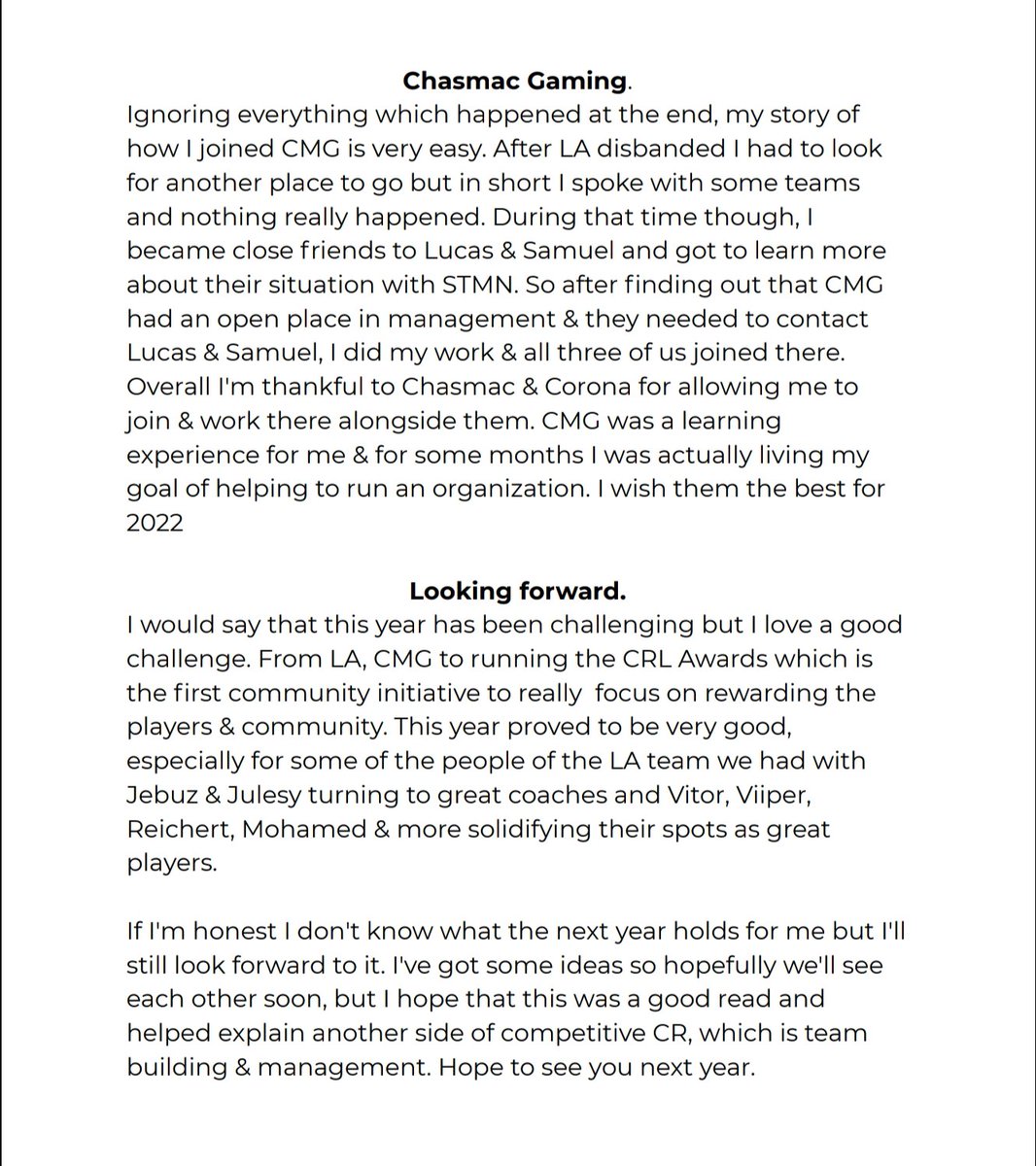Endi09_'s tweet photo. My 2021 journey as I sit down &amp; explain another look of comp CR which talks about the process of building a team/org. Including how the LA Gaming team formed, alternatives, my stay at CMG &amp; the future. 
Hope you have a nice read, much love to all the people here 🥰 https://t.co/XE4ot2ObQu
